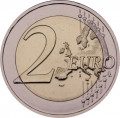Франция 2 евро 2014 год - 70 лет высадки в Нормандии