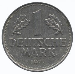 ФРГ 1 марка 1977 год (D)