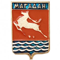 Значок Магадан. Герб. Батумская серия