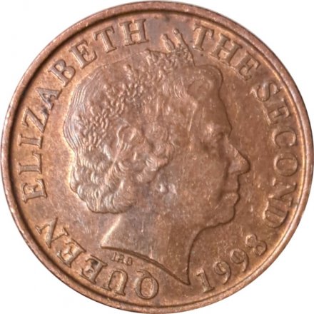 Джерси 1 пенни 1998 год - Сторожевая башня в Ле-Хок