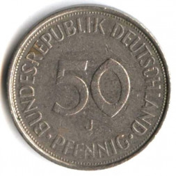 ФРГ 50 пфеннигов 1972 год (J)