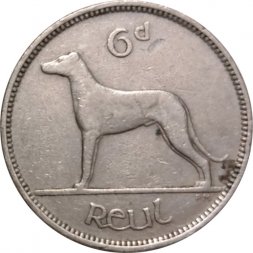 Ирландия 6 пенсов 1949 год