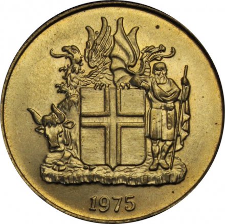 Исландия 1 крона 1975 год