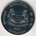 Сингапур 5 долларов 2001 год