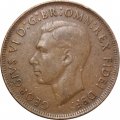 Австралия 1 пенни 1952 год - без точки (МД Мельбурна)