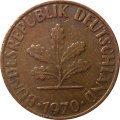 ФРГ 1 пфенниг 1970 год - G