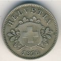 Швейцария 10 раппенов 1876 год