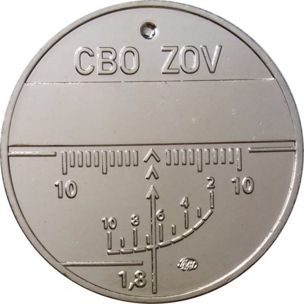 Жетон СВО ZOV. По призыву родины. По зову сердца. 2024 год. ММД (мельхиор)