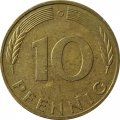 ФРГ 10 пфеннигов 1985 год (G)