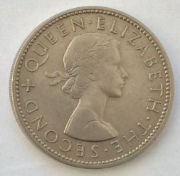 Новая Зеландия 1 флорин 1963 год