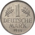 ФРГ 1 марка 1989 год (F)