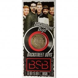 «Backstreet Boys» - Гравированная цветная монета 10 рублей в буклете