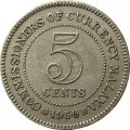 Малайя 5 центов 1950 год - Король Георг VI