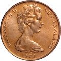 Новая Зеландия 2 цента 1973 год UNC