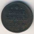 Люксембург 1/2 лиарда 1789 год