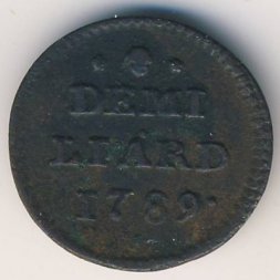 Люксембург 1/2 лиарда 1789 год