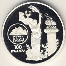 Ангола 100 кванза 1999 год - Летние олимпийские игры 2000 года в Сиднее