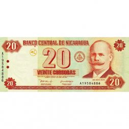 Никарагуа 20 кордоба 2002 год - UNC