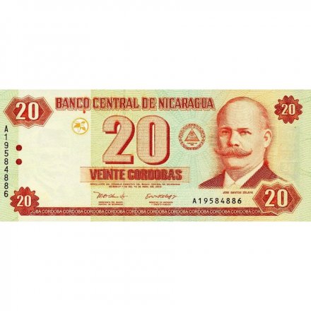 Никарагуа 20 кордоба 2002 год - UNC