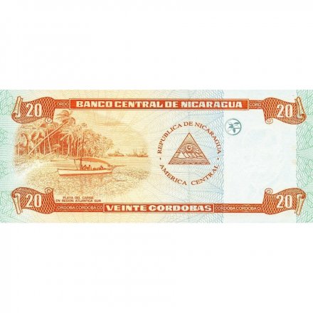 Никарагуа 20 кордоба 2002 год - UNC