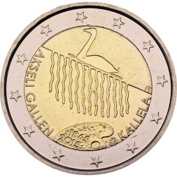Финляндия 2 евро 2015 год - Аксели Галлен-Каллела