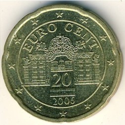 Австрия 20 евроцентов 2006 год
