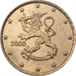Финляндия 10 евроцентов 2000 год
