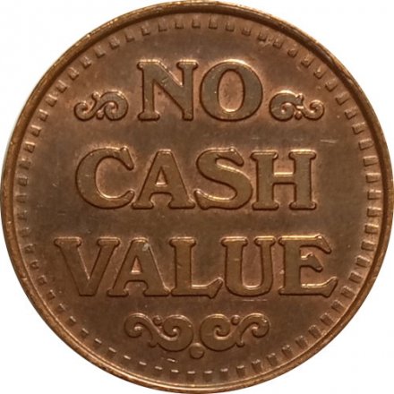 Жетон игровой США No cash value. Орел