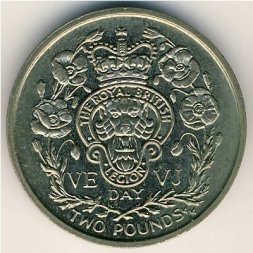 Остров Мэн 2 фунта 1995 год