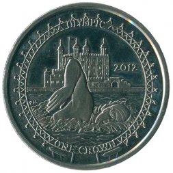 Остров Мэн 1 крона 2009 год - XXX летние Олимпийские Игры, Лондон 2012 - Плавание