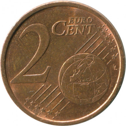 Германия 2 евроцента 2007 год (J)