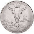 США 25 центов 2007 год - Штат Монтана (D)