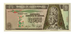 Гватемала 1/2 кетсаль 1989 год - UNC
