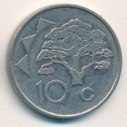 Намибия 10 центов 1996 год