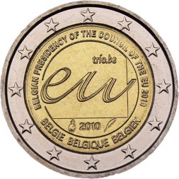 Бельгия 2 евро 2010 год - Председательство Бельгии в ЕС
