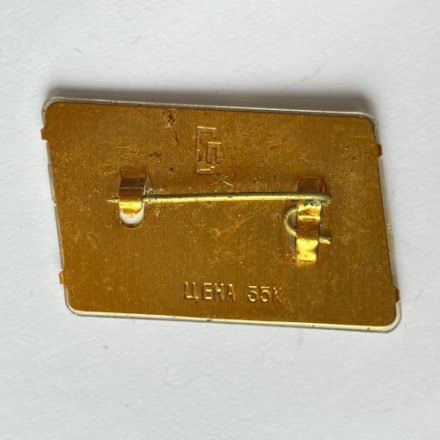 Значок. 1945 год 9 мая. День Победы. Орден. Салют. Памятник