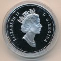 Канада 1 доллар 2000 год - Миллениум. Шаттл Дискавери (Proof)