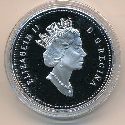 Канада 1 доллар 2000 год - Миллениум. Шаттл Дискавери (Proof)