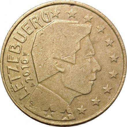 Люксембург 50 евроцентов 2010 год - Великий герцог Люксембурга Анри