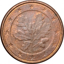 Германия 1 евроцент 2005 год (G)