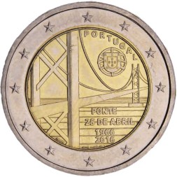 Португалия 2 евро 2016 год - Мост имени 25 апреля