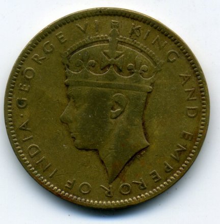 Ямайка 1 пенни 1947 год - Король Георг VI