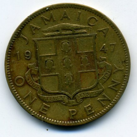 Ямайка 1 пенни 1947 год - Король Георг VI