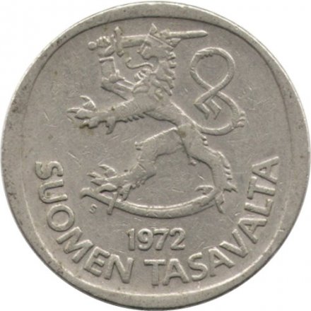 Финляндия 1 марка 1972 год