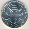 Ватикан 1000 лир 1988 год - Папа Иоанн Павел II