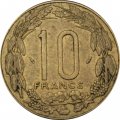 Центральная Африка 10 франков 1975 год