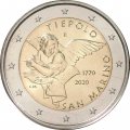 Сан-Марино 2 евро 2020 год - 250 лет со дня смерти Джамбаттиста Тьеполо