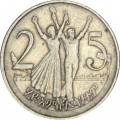 Эфиопия 25 сантимов 1977 год - Голова льва (не магнетик)
