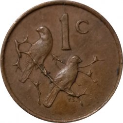 ЮАР 1 цент 1967 год (SUID-AFRIKA)