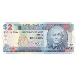 Барбадос 2 доллара 1999 год - Портрет Джона Редмана Бовела - VF
